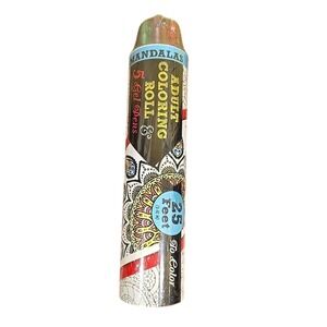 Adult Mandalas Coloring Roll & 5 Gel Pens, 25 Feet to Color‎